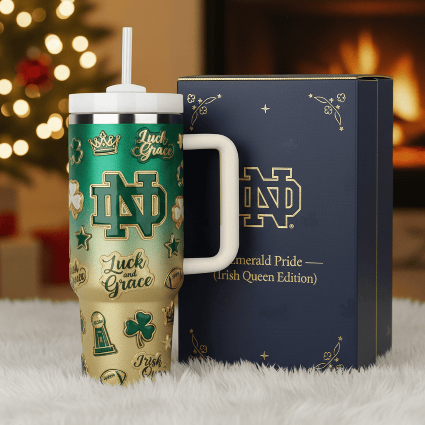 NDFI 40oz Tumbler With Handle LNTH