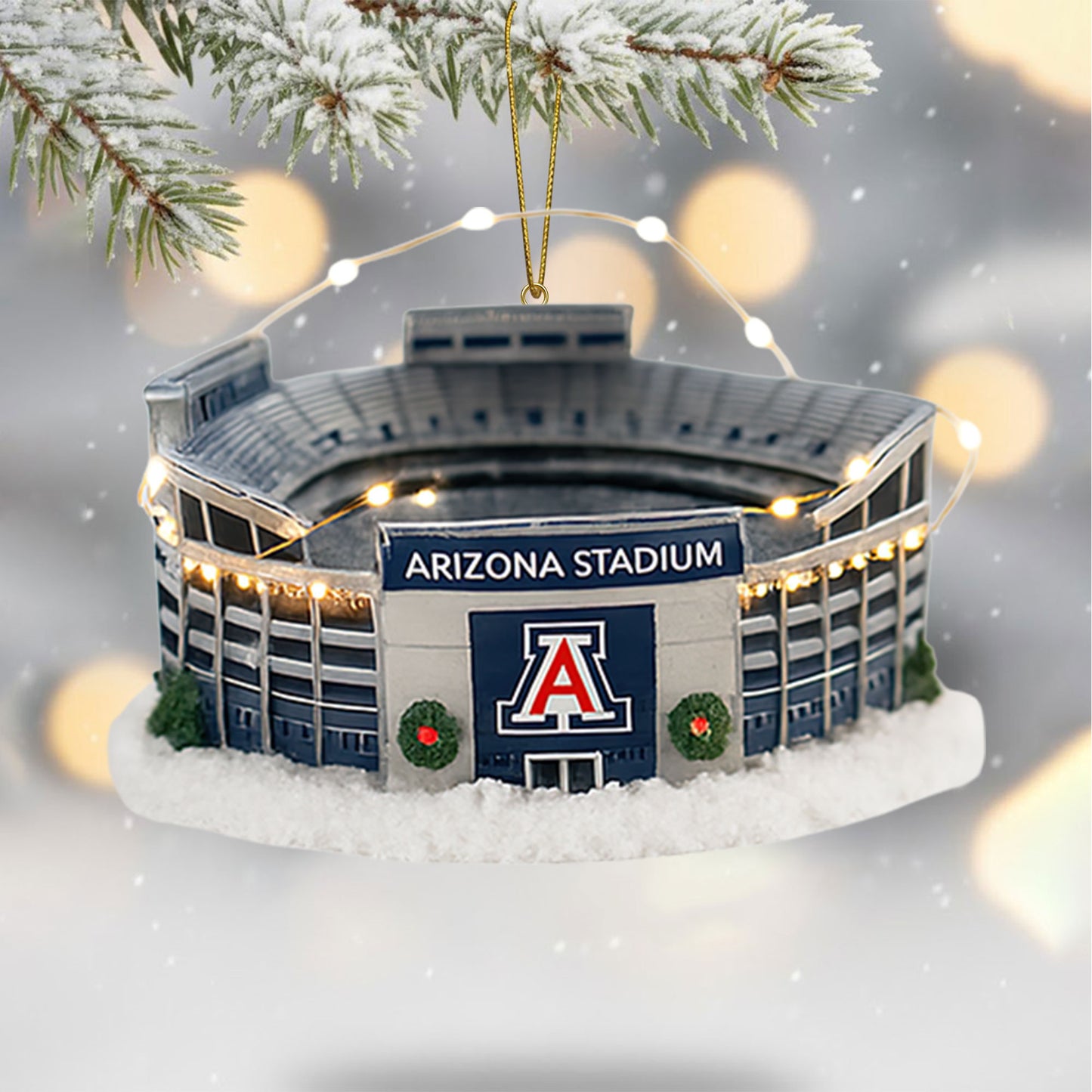 COMBO AWC CHRISTMAS TREE TOPPER WITH ORNAMENT DAT