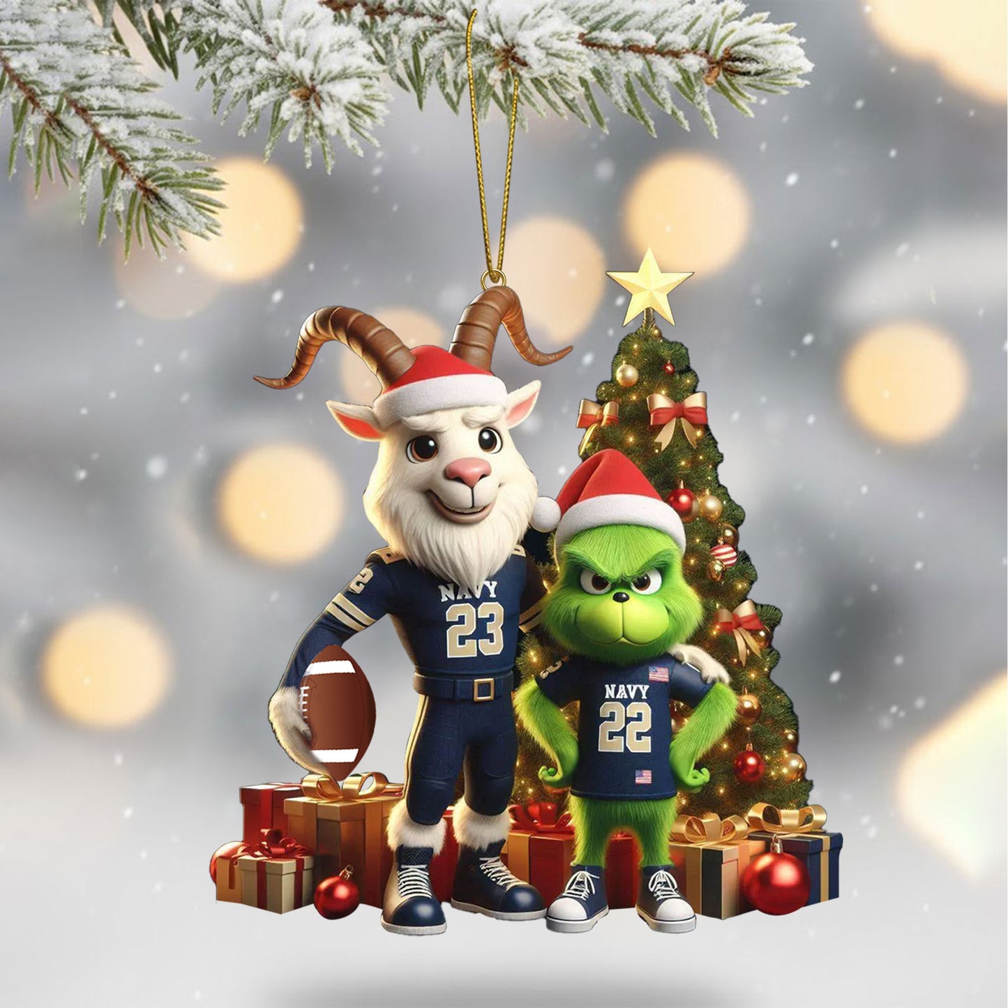 COMBO NMSM CHRISTMAS TREE TOPPER WITH ORNAMENT DAT