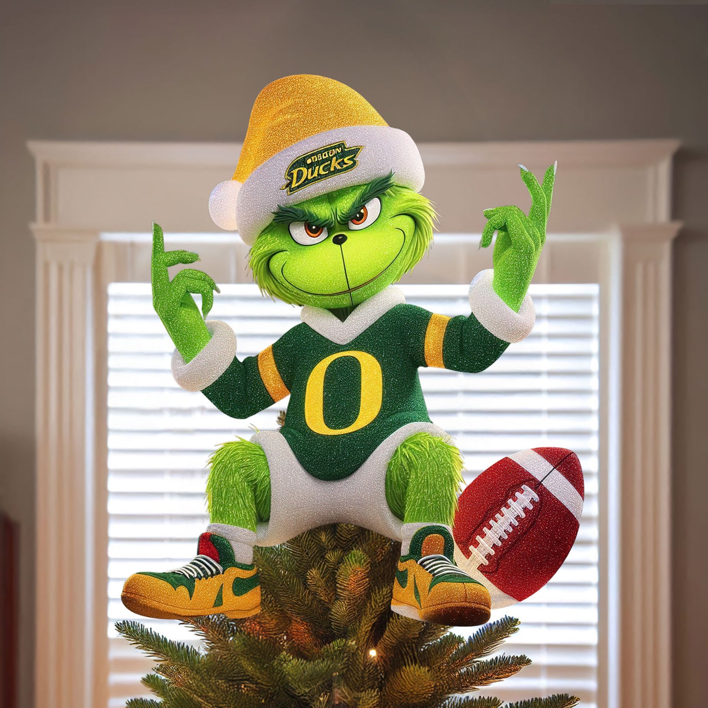 COMBO ORD CHRISTMAS TREE TOPPER WITH ORNAMENT DAT