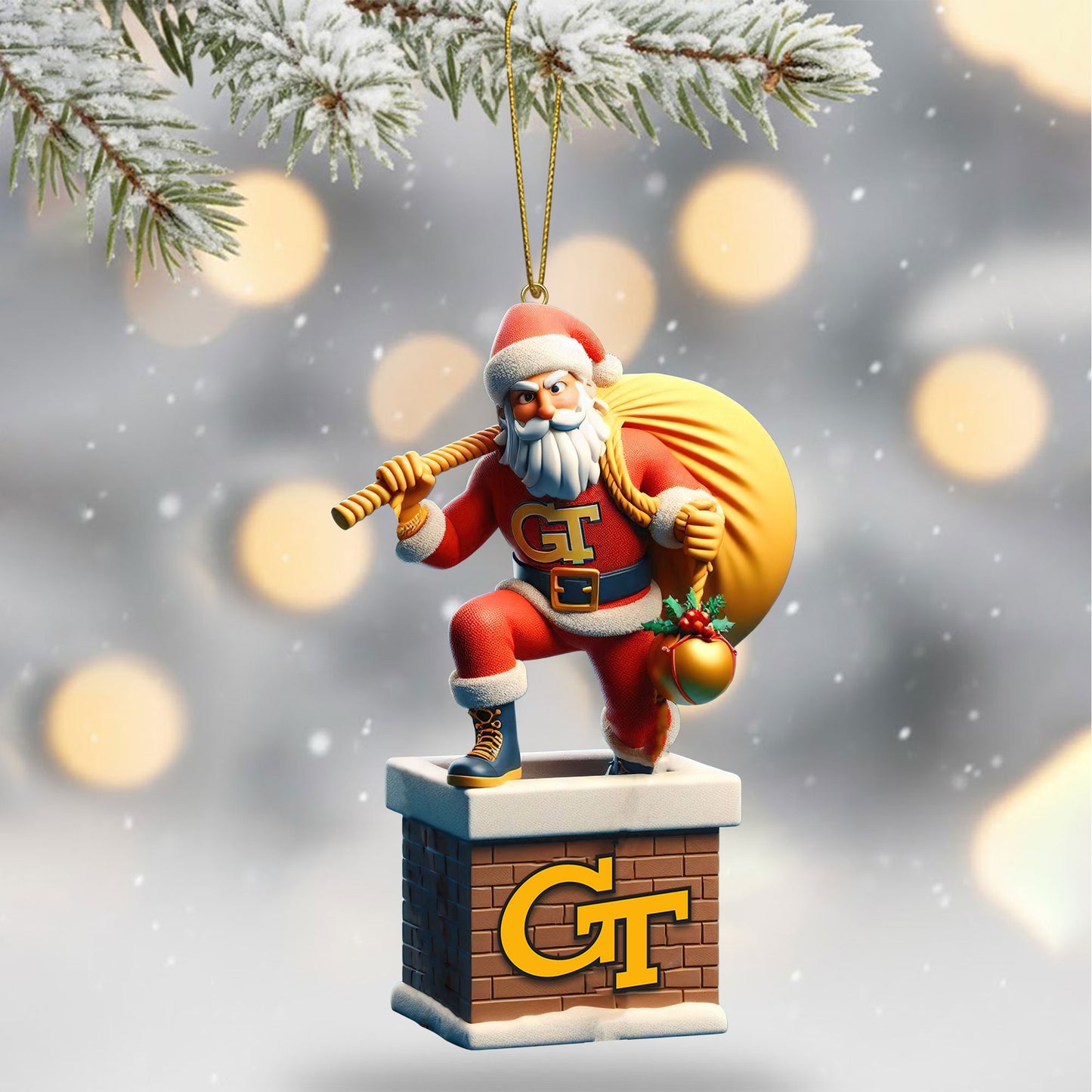 COMBO GTYJ CHRISTMAS TREE TOPPER WITH ORNAMENT DAT