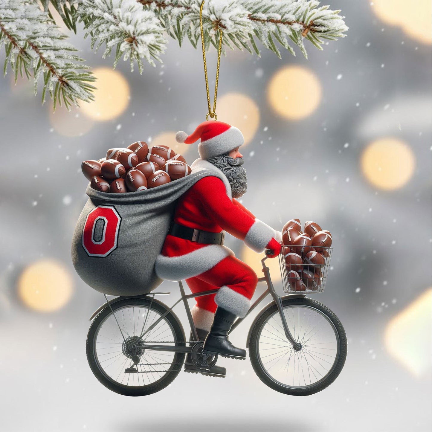 COMBO OSB CHRISTMAS TREE TOPPER WITH ORNAMENT DAT