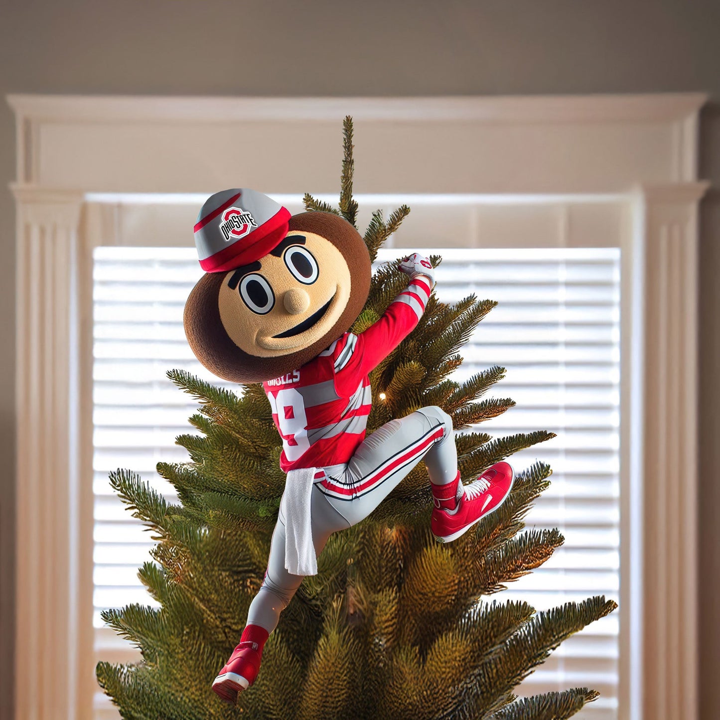 COMBO OSB CHRISTMAS TREE TOPPER WITH ORNAMENT DAT