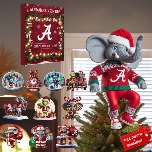 COMBO ACT CHRISTMAS TREE TOPPER WITH ORNAMENT DAT