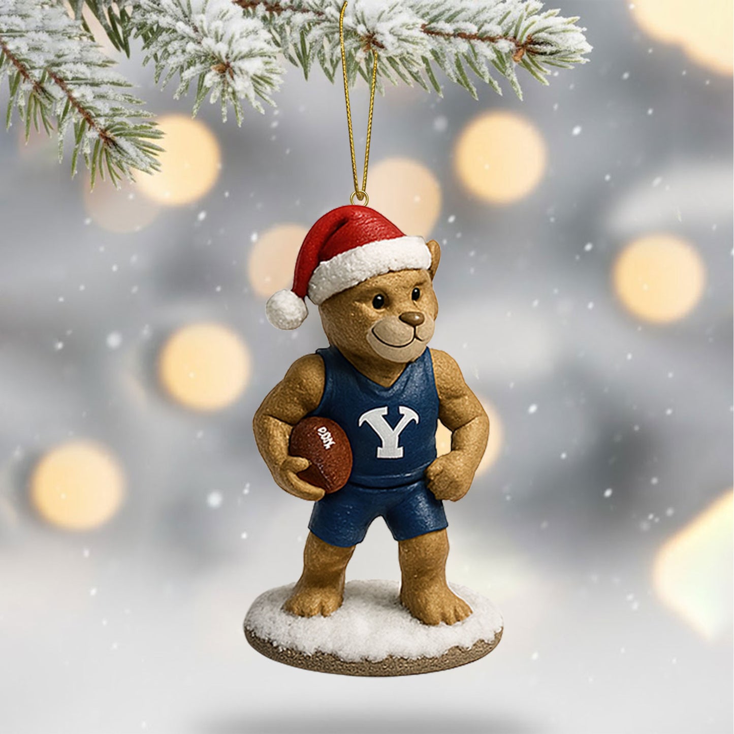 COMBO BYU CHRISTMAS TREE TOPPER WITH ORNAMENT DAT