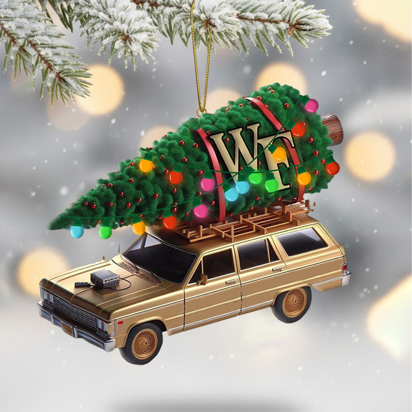 COMBO WFDD CHRISTMAS TREE TOPPER WITH ORNAMENT DAT