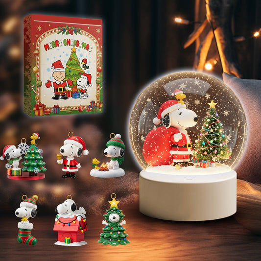 COMBO SNPY CHRISTMAS SNOWBALL LED LIGHT WITH ORNAMENT TNSM