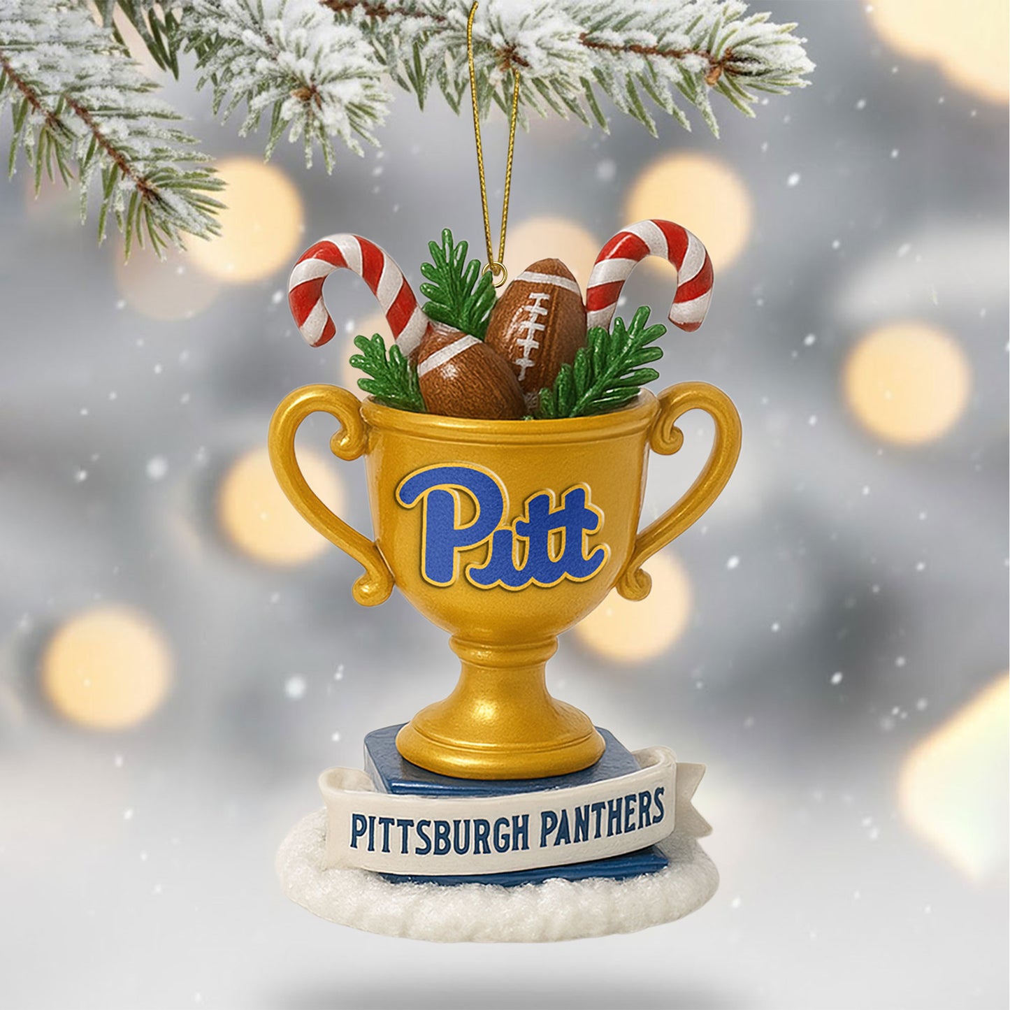 COMBO PITTS CHRISTMAS TREE TOPPER WITH ORNAMENT DAT