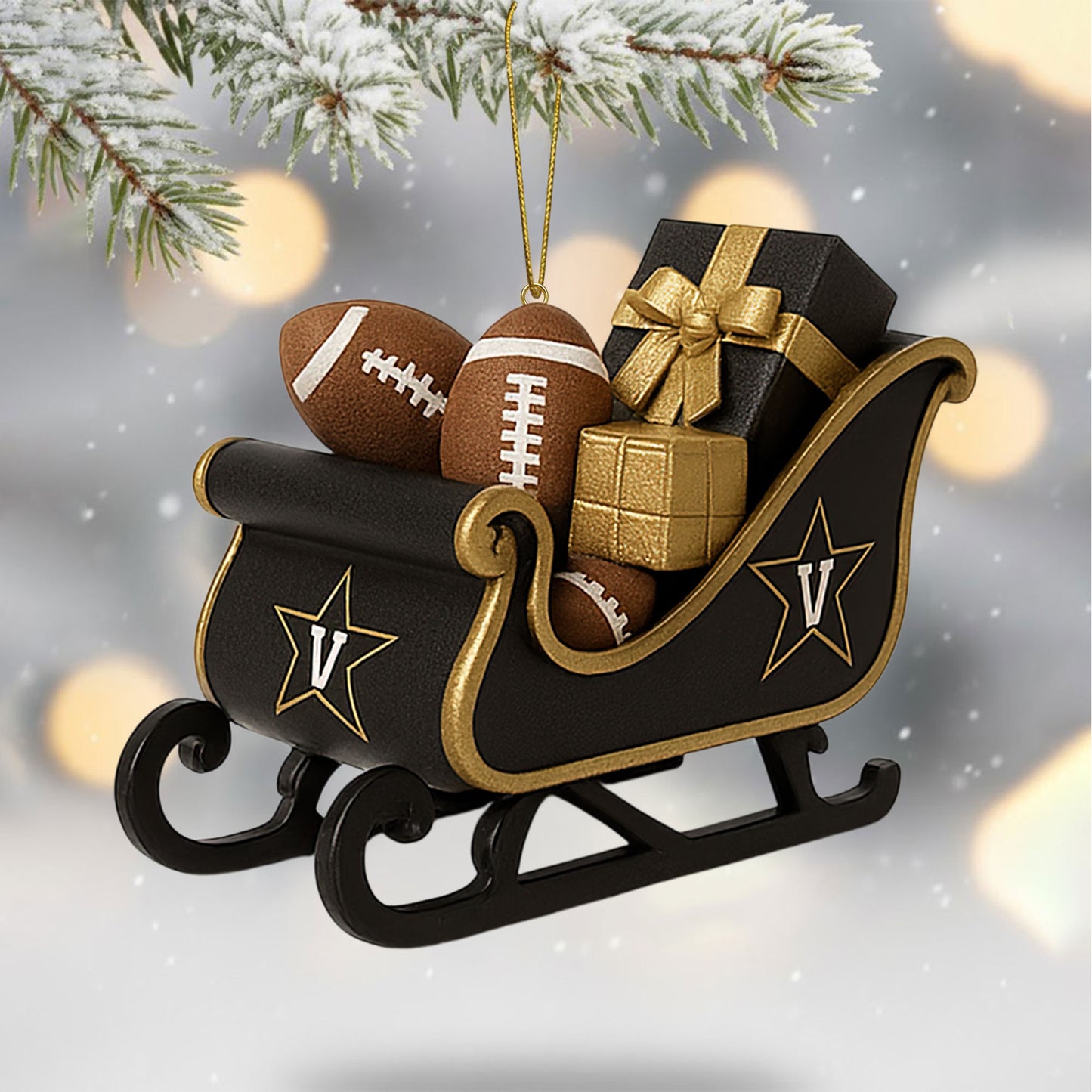 COMBO VDBC CHRISTMAS TREE TOPPER WITH ORNAMENT DAT