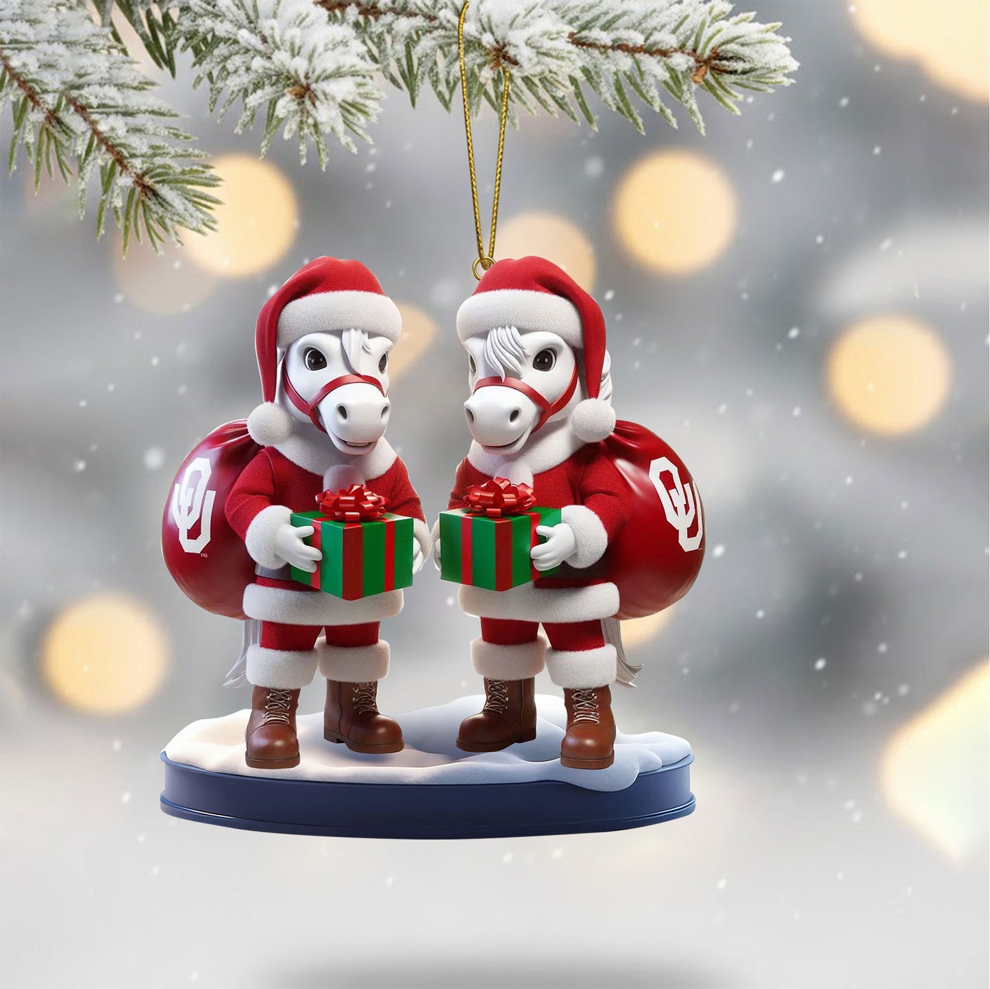 COMBO OSN CHRISTMAS TREE TOPPER WITH ORNAMENT DAT