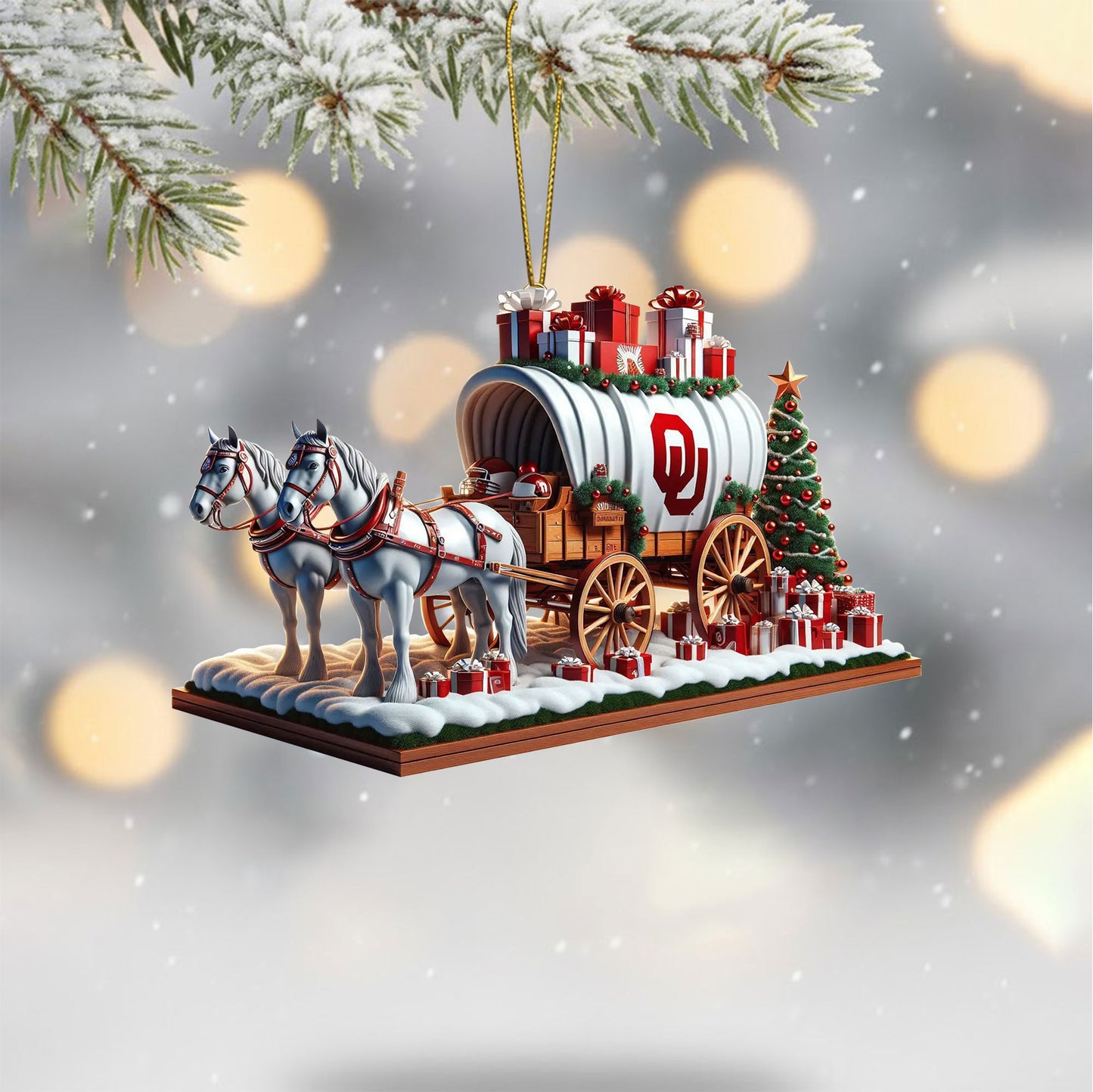 COMBO OSN CHRISTMAS TREE TOPPER WITH ORNAMENT DAT