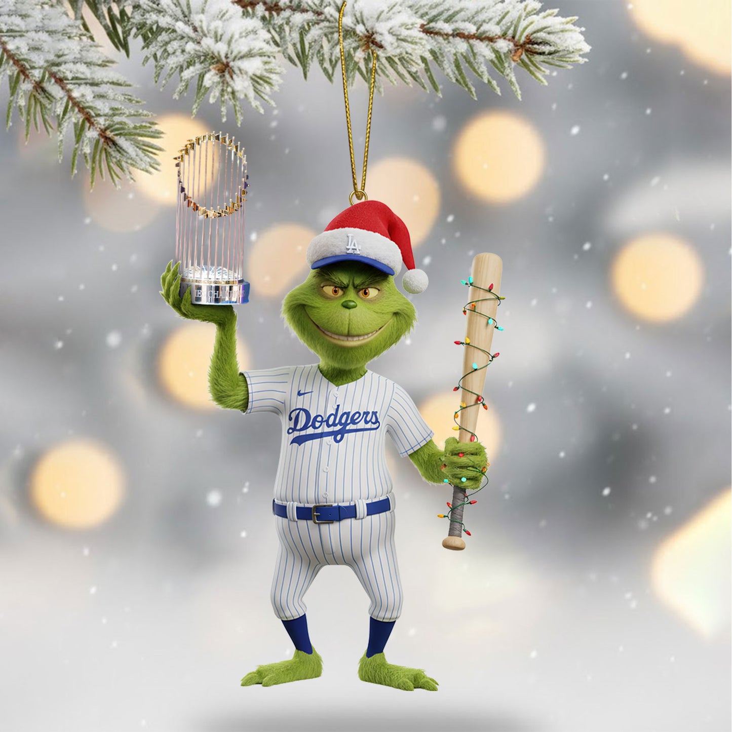 COMBO LAD CHRISTMAS TREE TOPPER WITH ORNAMENT DAT