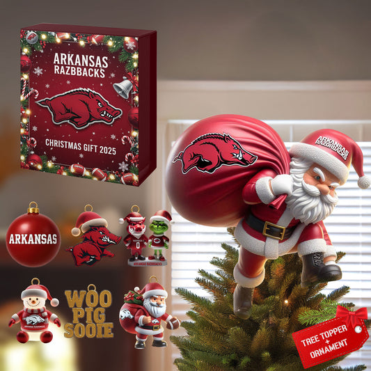 COMBO AKR CHRISTMAS TREE TOPPER WITH ORNAMENT DAT