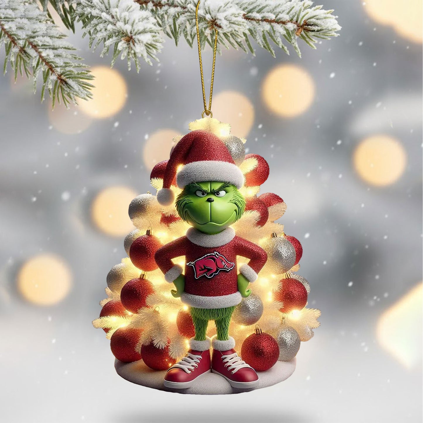 COMBO AKR CHRISTMAS TREE TOPPER WITH ORNAMENT DAT