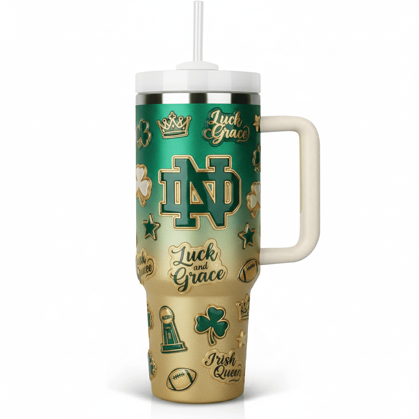 NDFI 40oz Tumbler With Handle LNTH