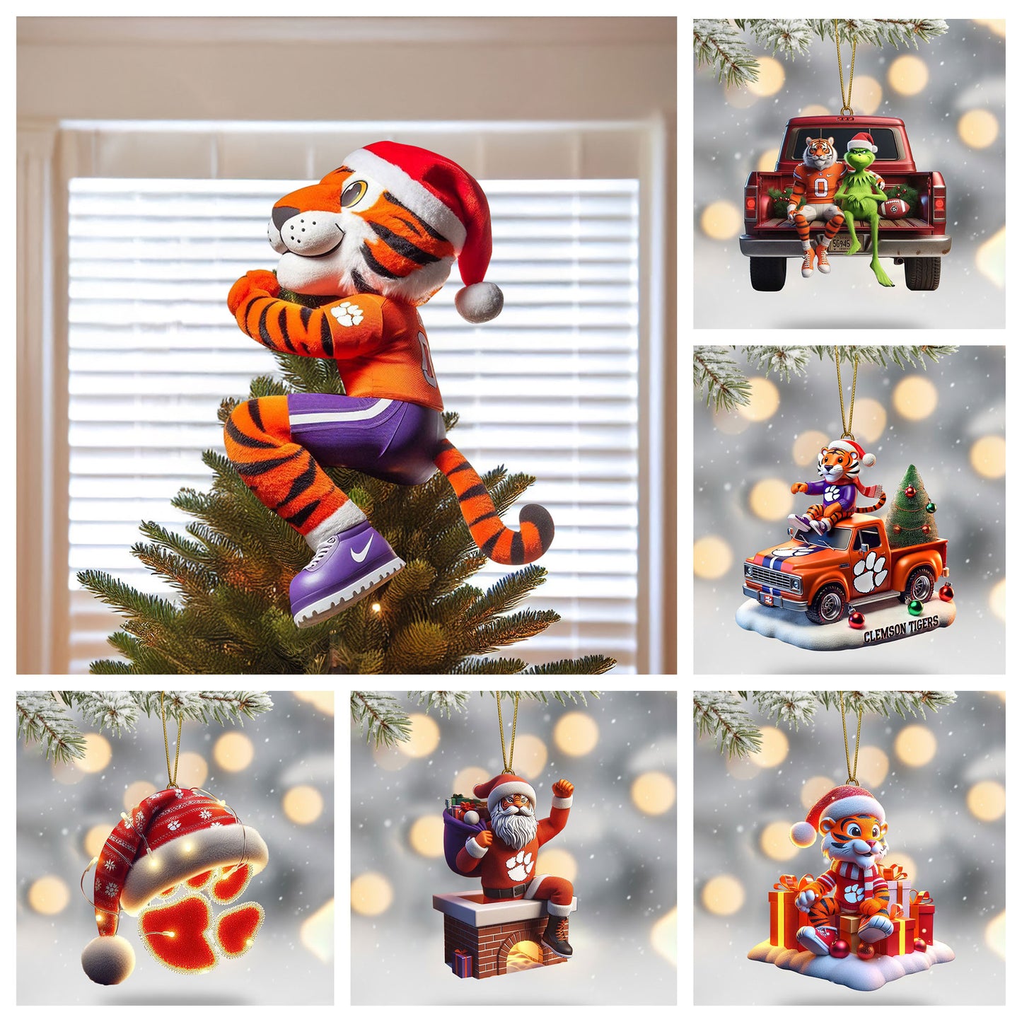 COMBO CTFB CHRISTMAS TREE TOPPER WITH ORNAMENT DAT