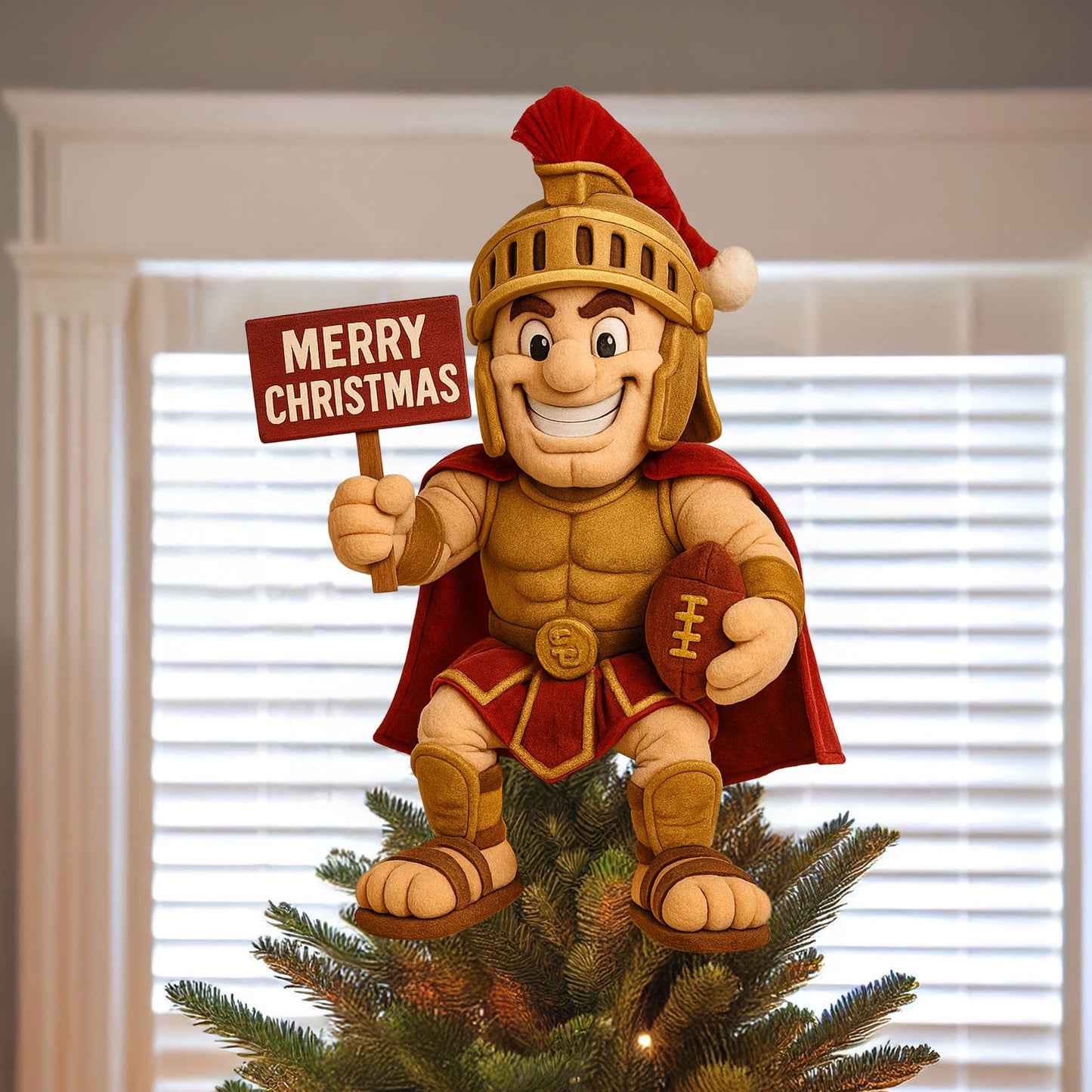 COMBO USC CHRISTMAS TREE TOPPER WITH ORNAMENT DAT