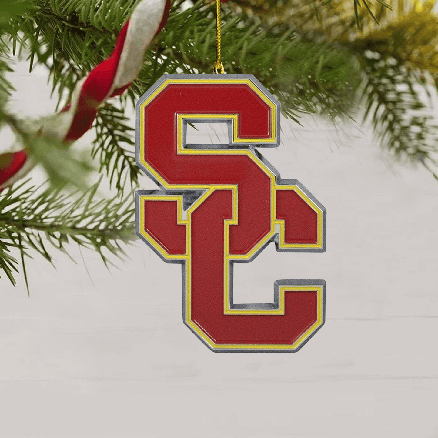 COMBO USC CHRISTMAS TREE TOPPER WITH ORNAMENT DAT