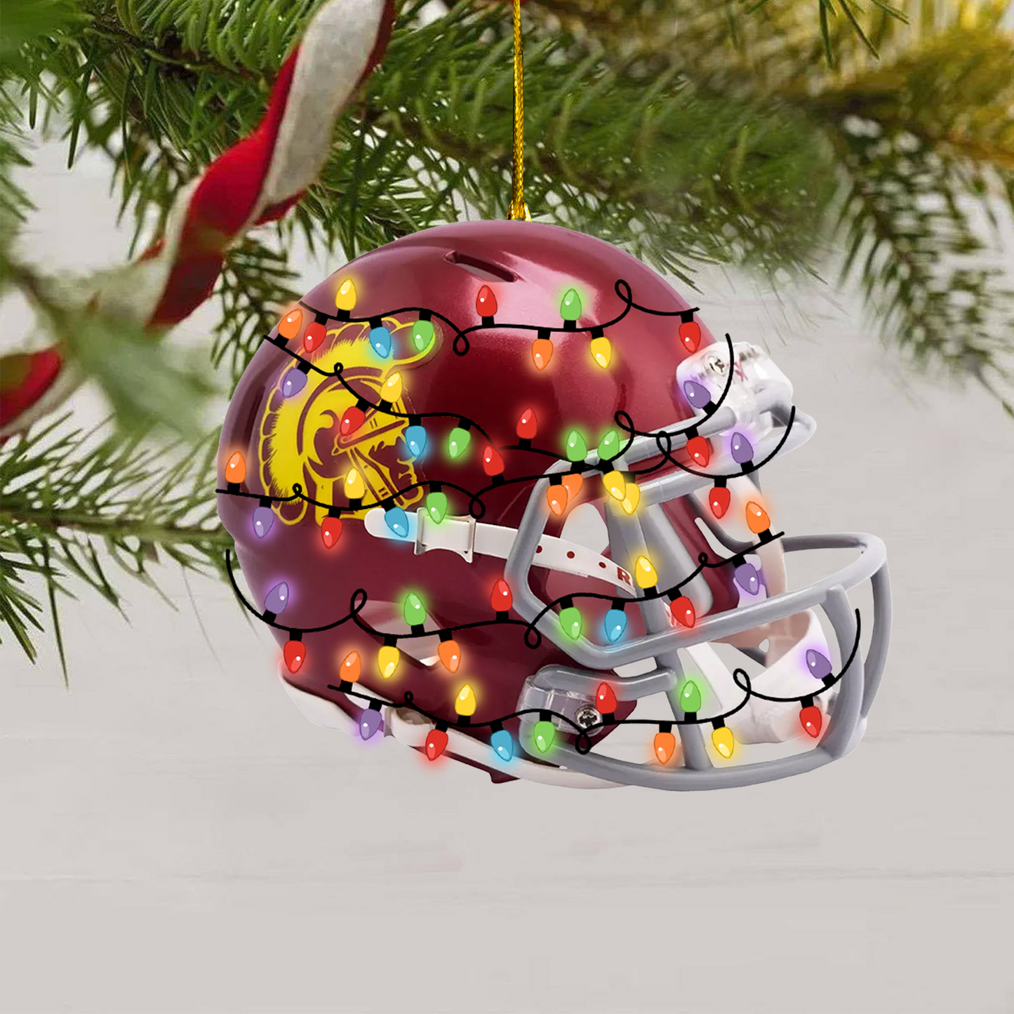 COMBO USC CHRISTMAS TREE TOPPER WITH ORNAMENT DAT