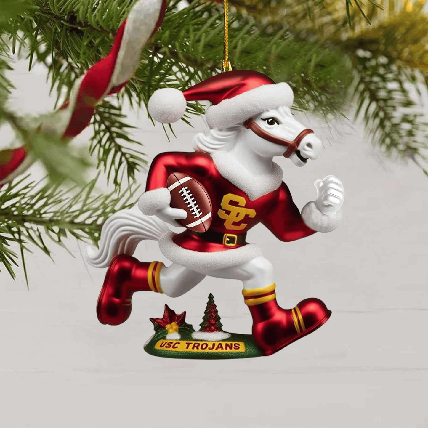 COMBO USC CHRISTMAS TREE TOPPER WITH ORNAMENT DAT