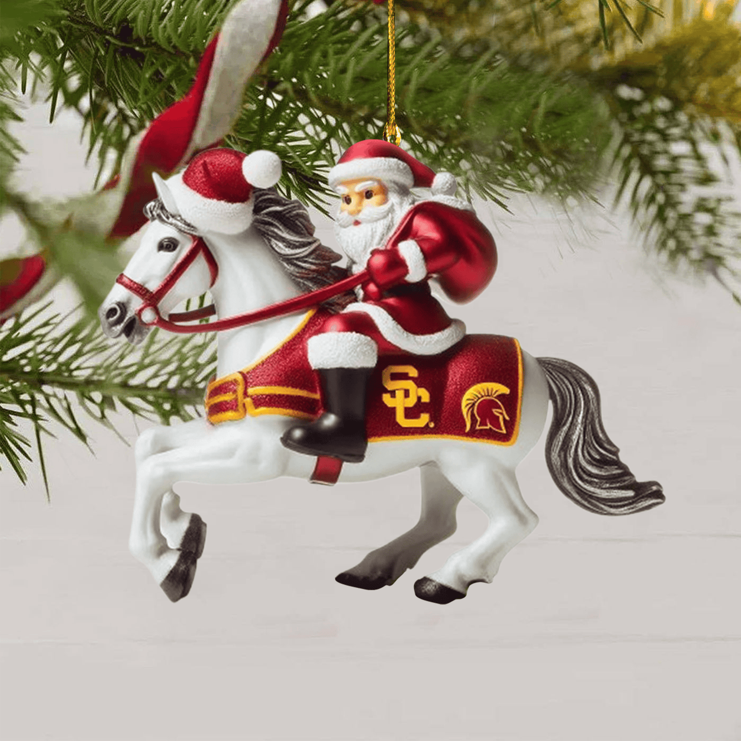 COMBO USC CHRISTMAS TREE TOPPER WITH ORNAMENT DAT