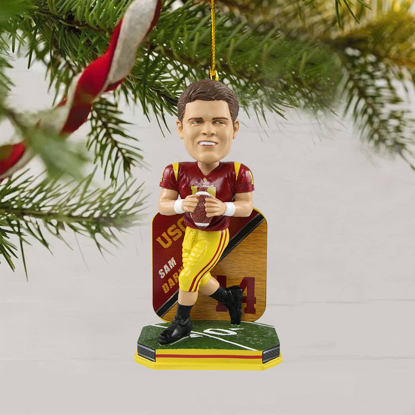 COMBO USC CHRISTMAS TREE TOPPER WITH ORNAMENT DAT