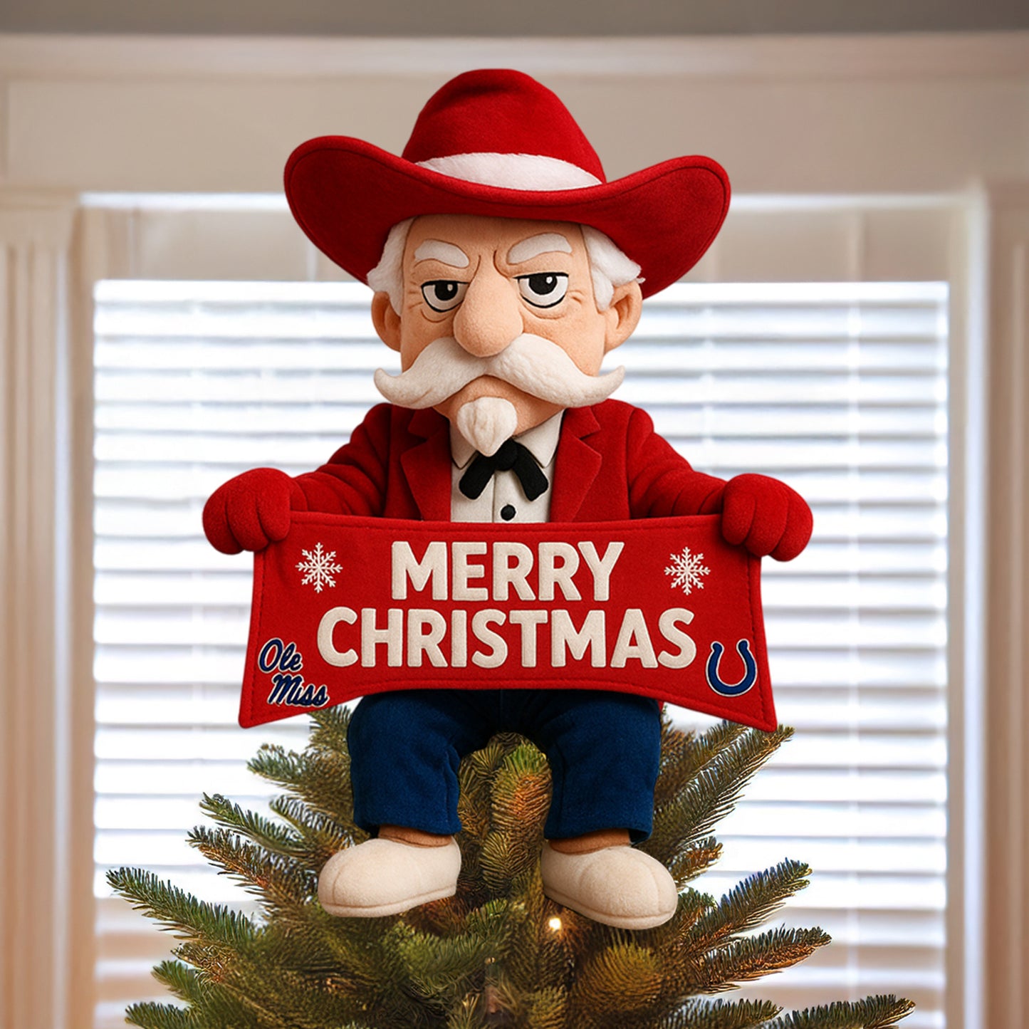 COMBO OMR CHRISTMAS TREE TOPPER WITH ORNAMENT DAT