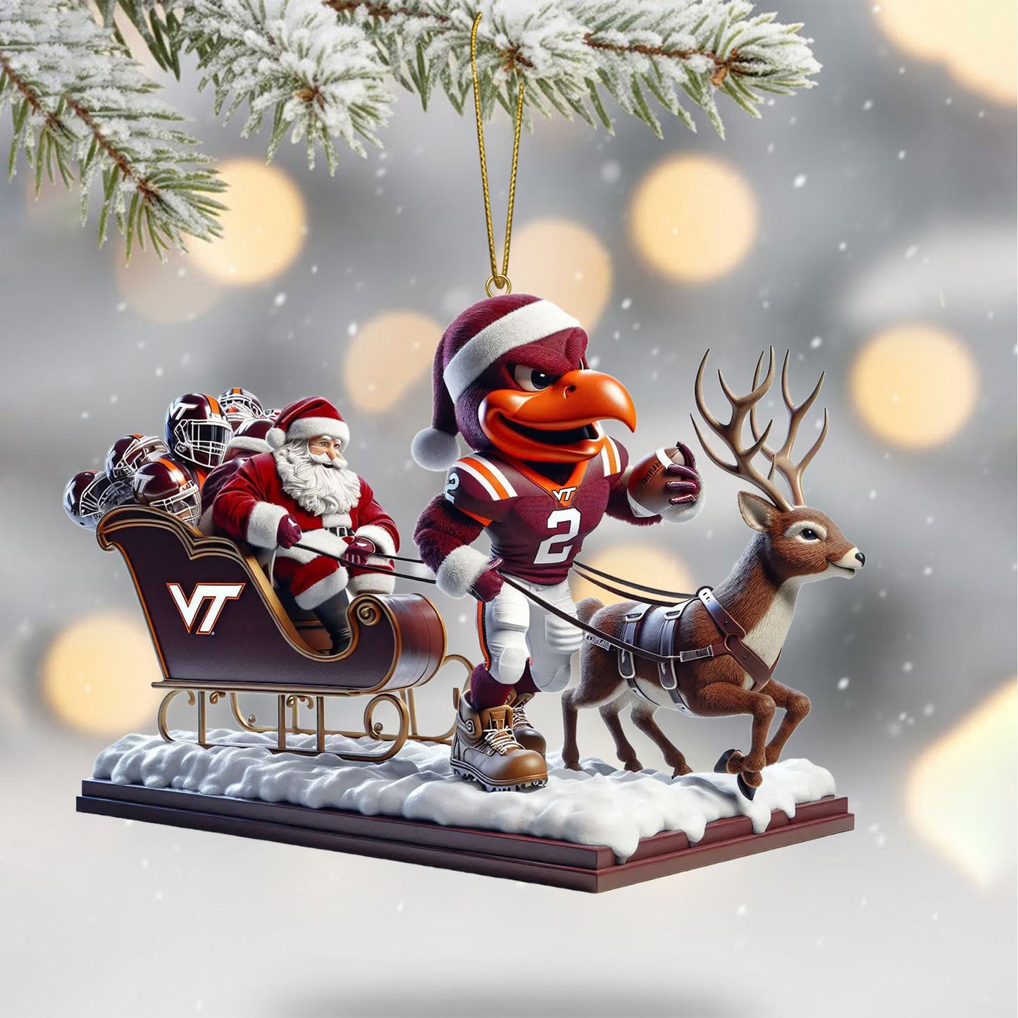 COMBO VTH CHRISTMAS TREE TOPPER WITH ORNAMENT DAT