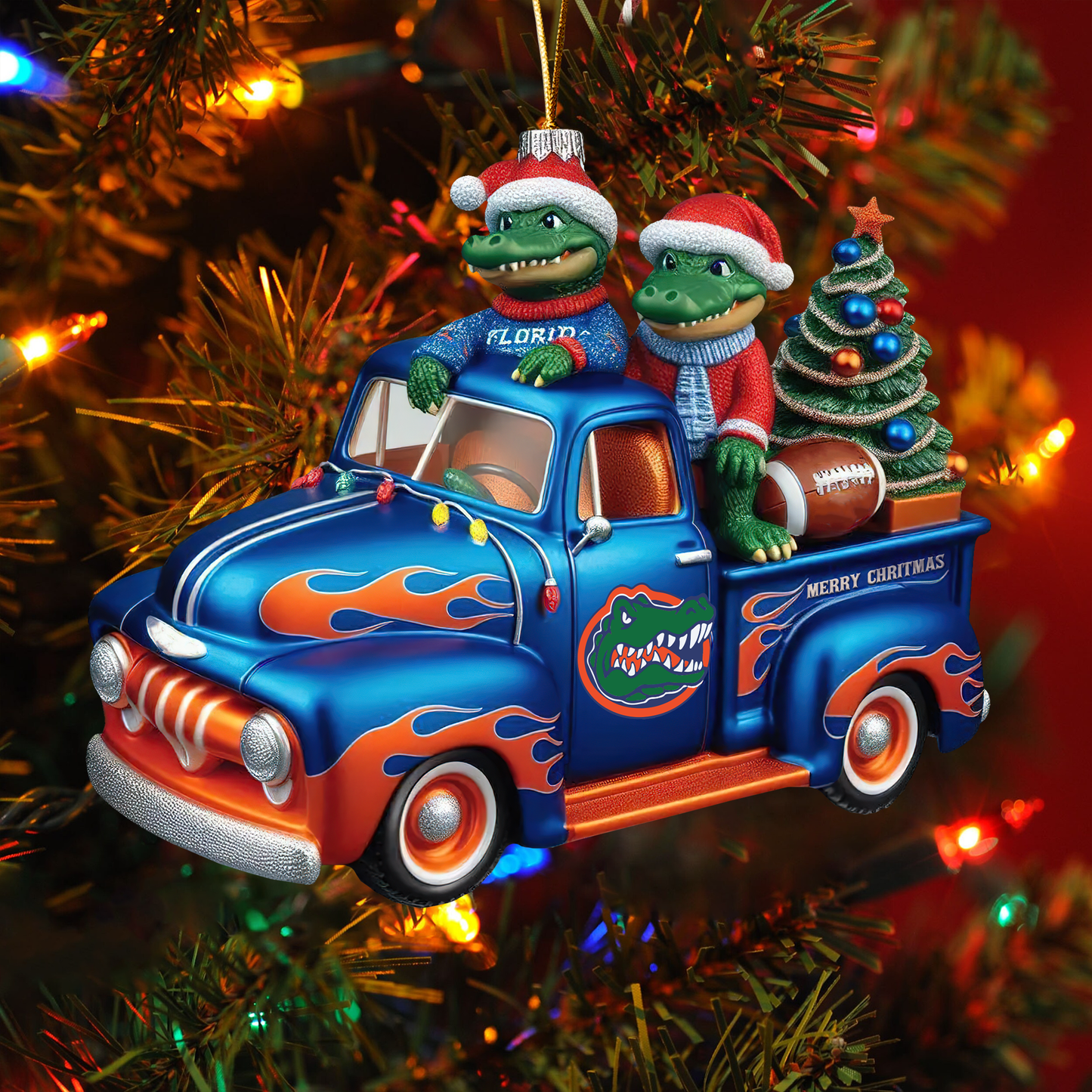 COMBO FGT CHRISTMAS TREE TOPPER WITH ORNAMENT DAT