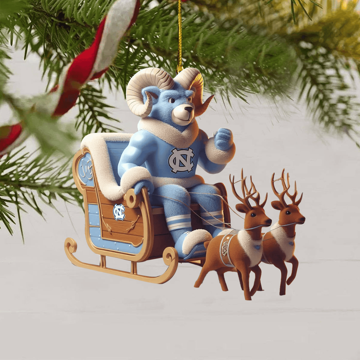 COMBO NCTH CHRISTMAS TREE TOPPER WITH ORNAMENT DAT