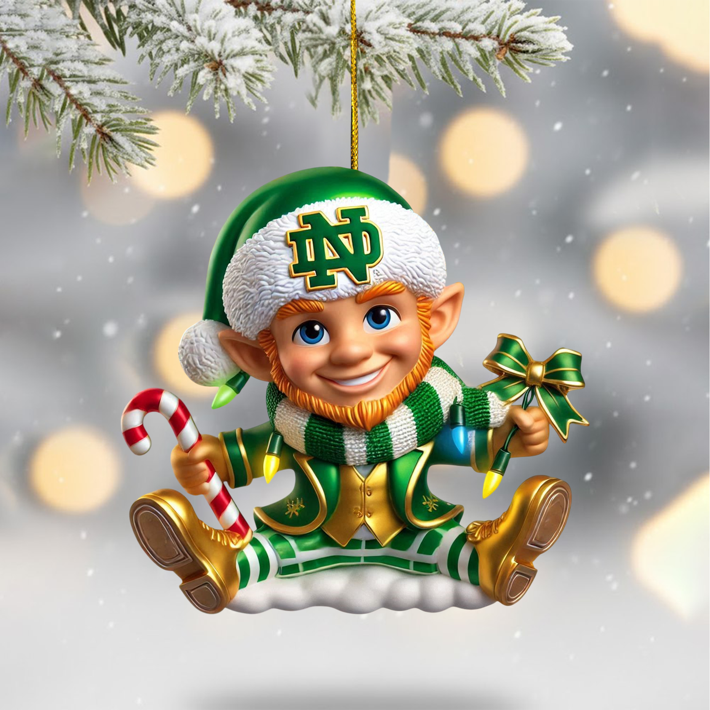 COMBO NDFI CHRISTMAS TREE TOPPER WITH ORNAMENT DAT