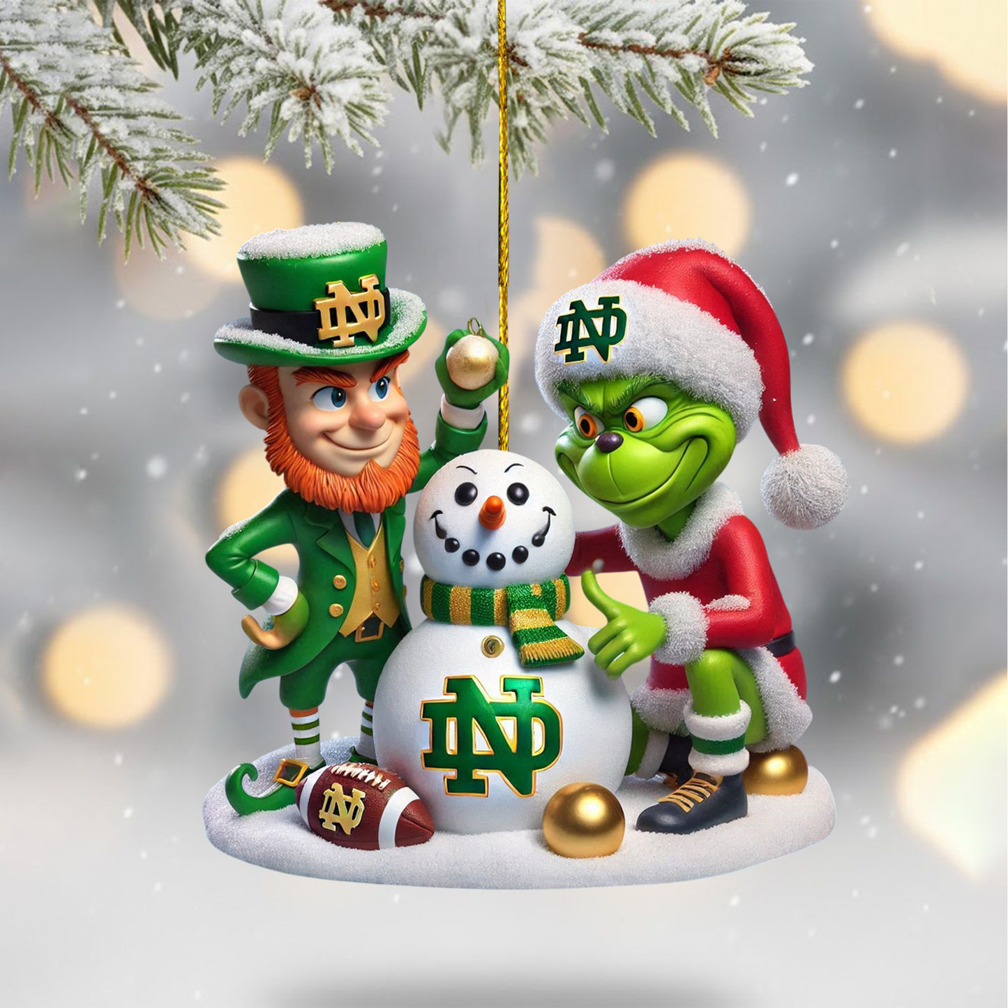 COMBO NDFI CHRISTMAS TREE TOPPER WITH ORNAMENT DAT