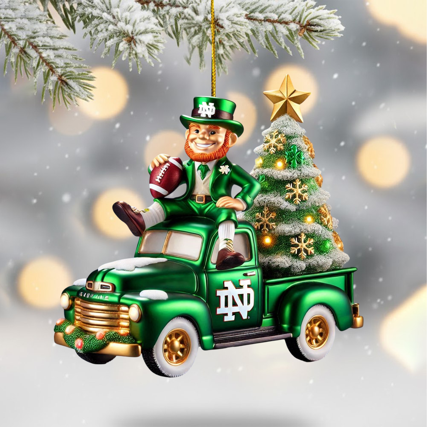 COMBO NDFI CHRISTMAS TREE TOPPER WITH ORNAMENT DAT