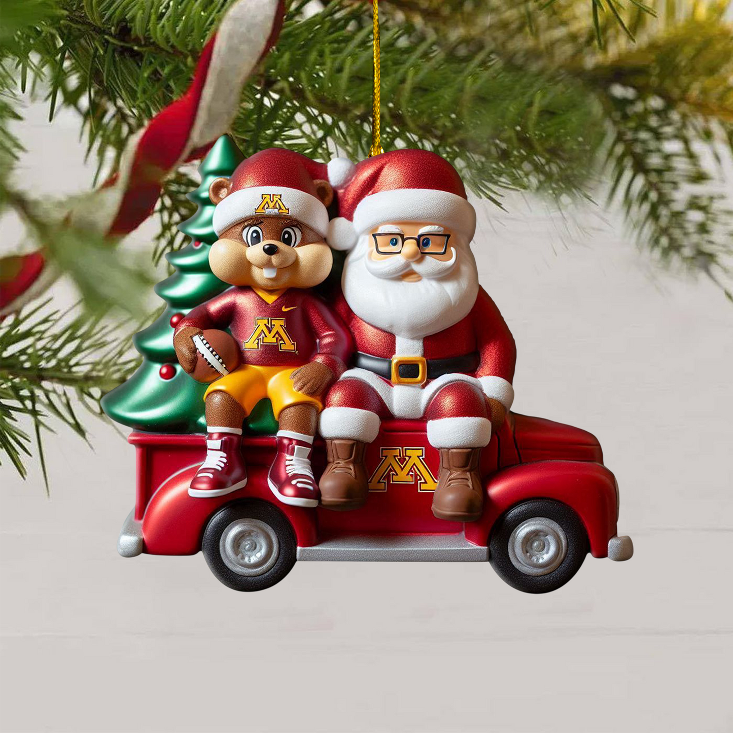 COMBO MGG CHRISTMAS TREE TOPPER WITH ORNAMENT DAT