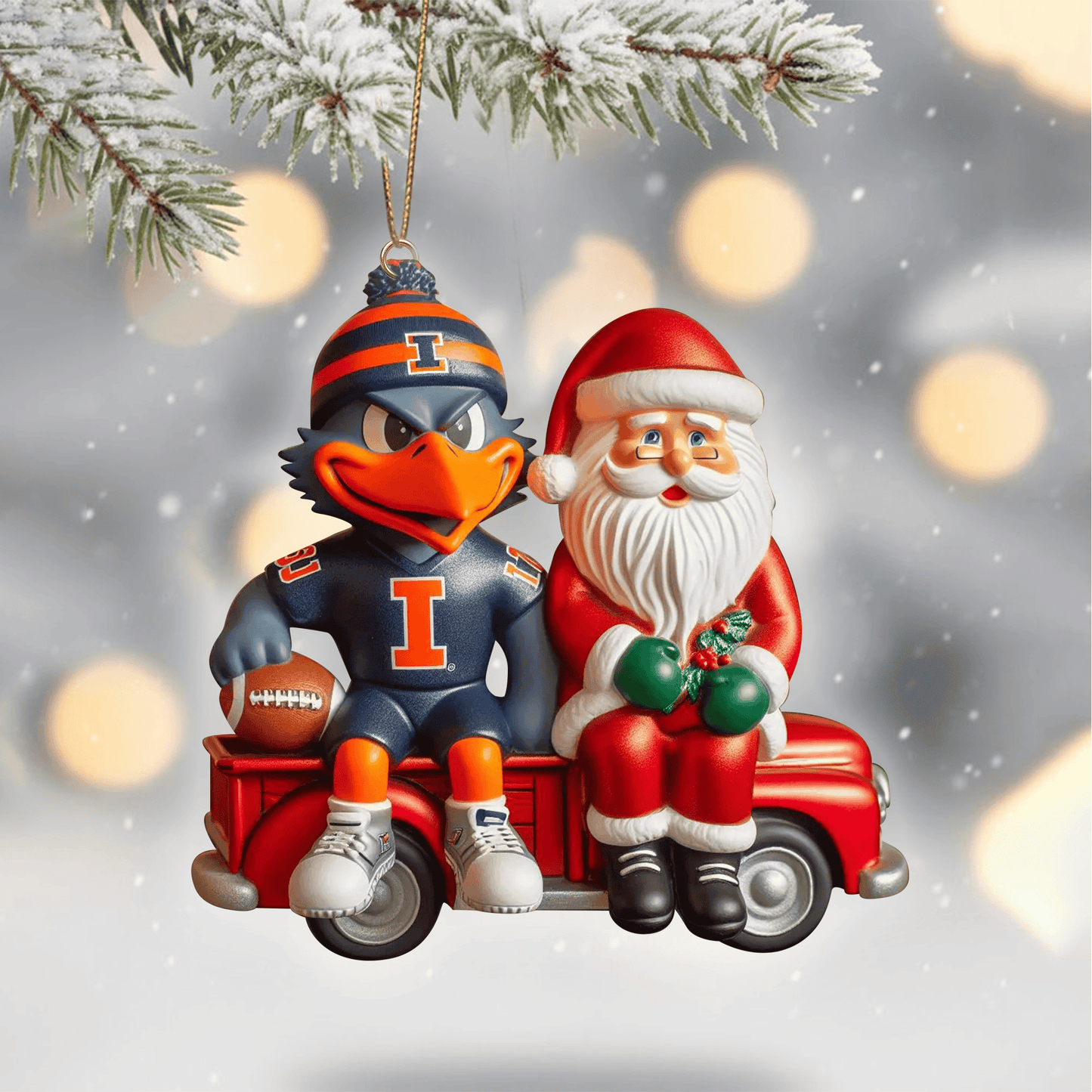 COMBO IFI CHRISTMAS TREE TOPPER WITH ORNAMENT DAT