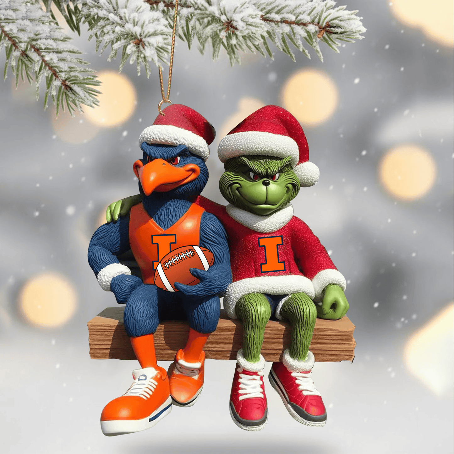 COMBO IFI CHRISTMAS TREE TOPPER WITH ORNAMENT DAT