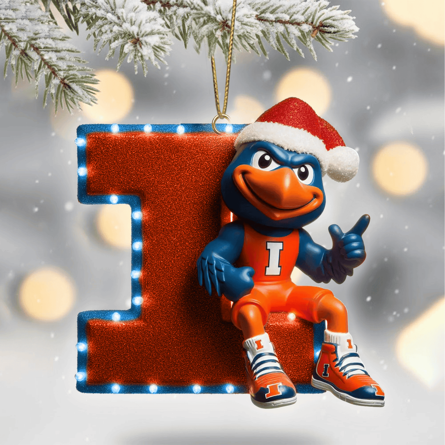 COMBO IFI CHRISTMAS TREE TOPPER WITH ORNAMENT DAT