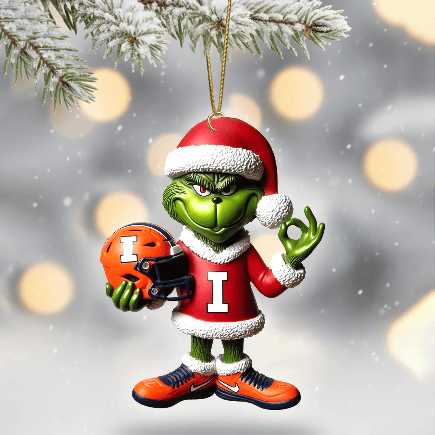 COMBO IFI CHRISTMAS TREE TOPPER WITH ORNAMENT DAT