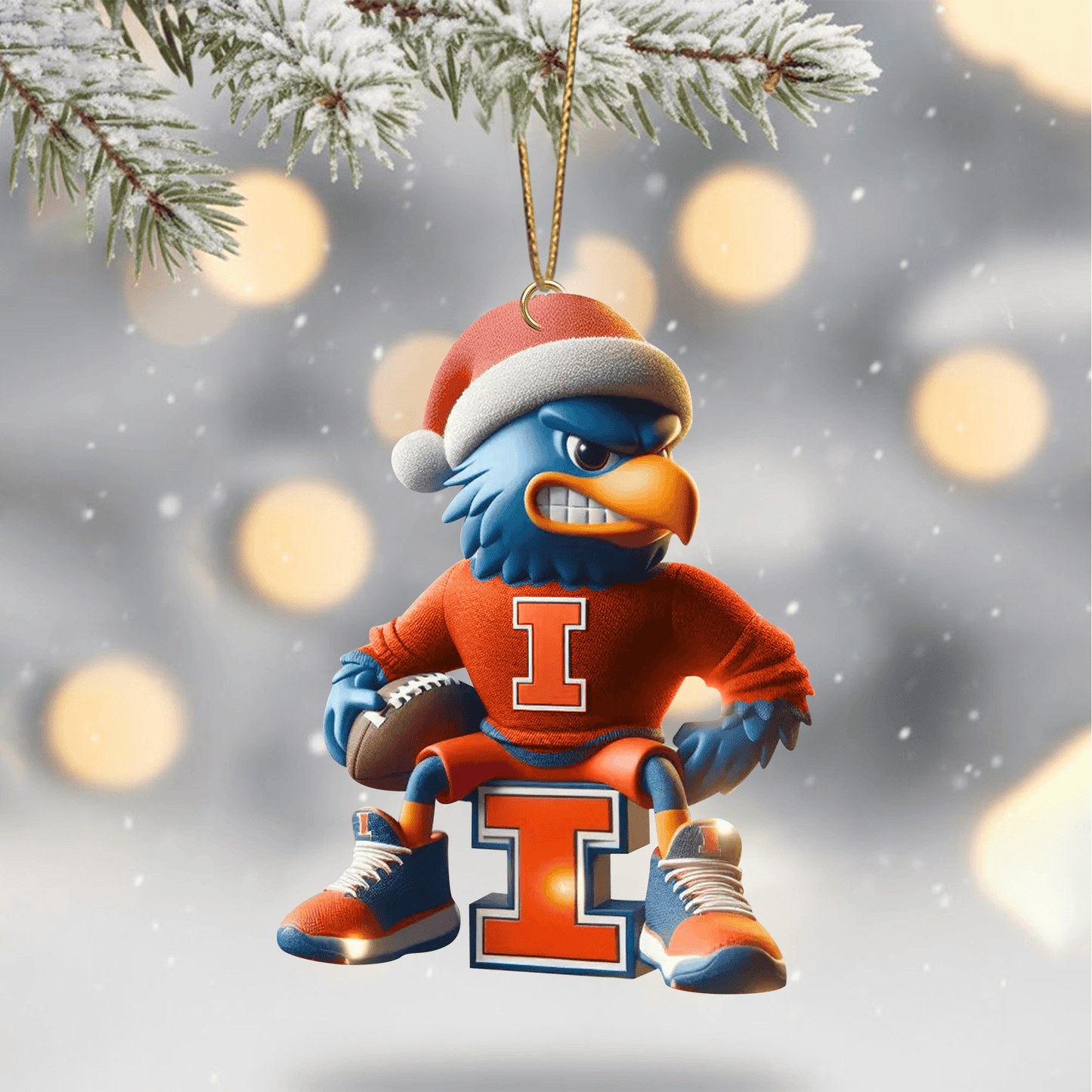 COMBO IFI CHRISTMAS TREE TOPPER WITH ORNAMENT DAT