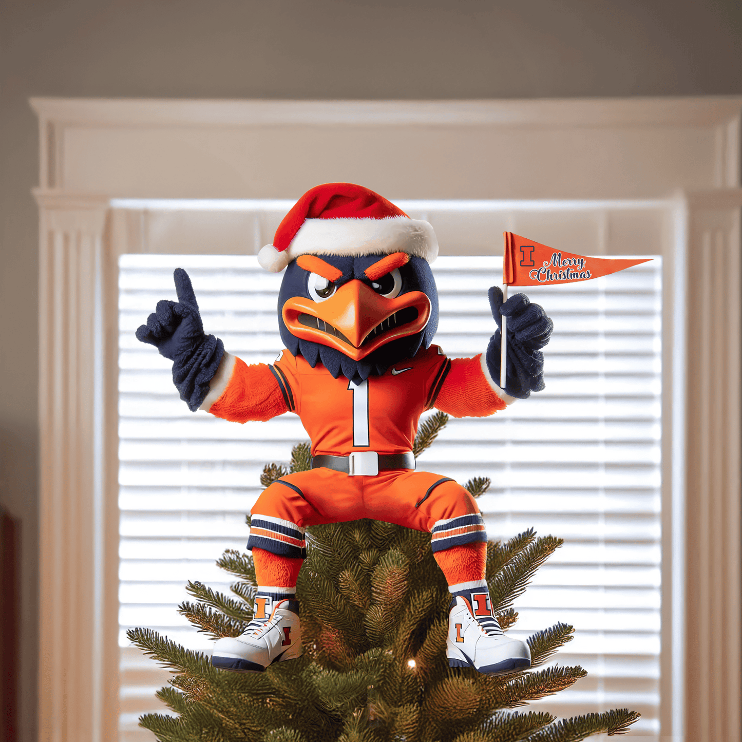 COMBO IFI CHRISTMAS TREE TOPPER WITH ORNAMENT DAT