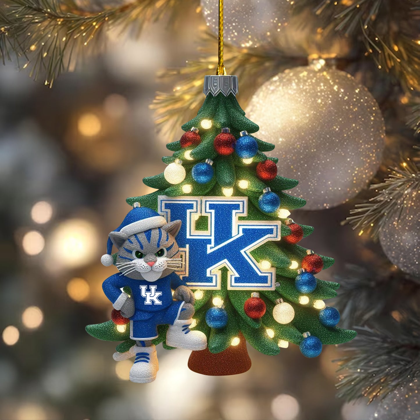 COMBO KWC CHRISTMAS TREE TOPPER WITH ORNAMENT DAT