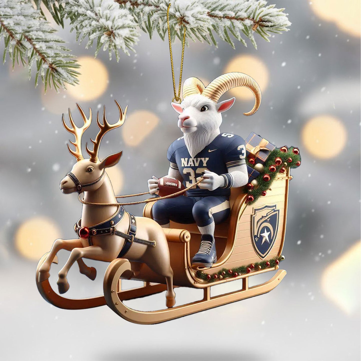 COMBO NMSM CHRISTMAS TREE TOPPER WITH ORNAMENT DAT