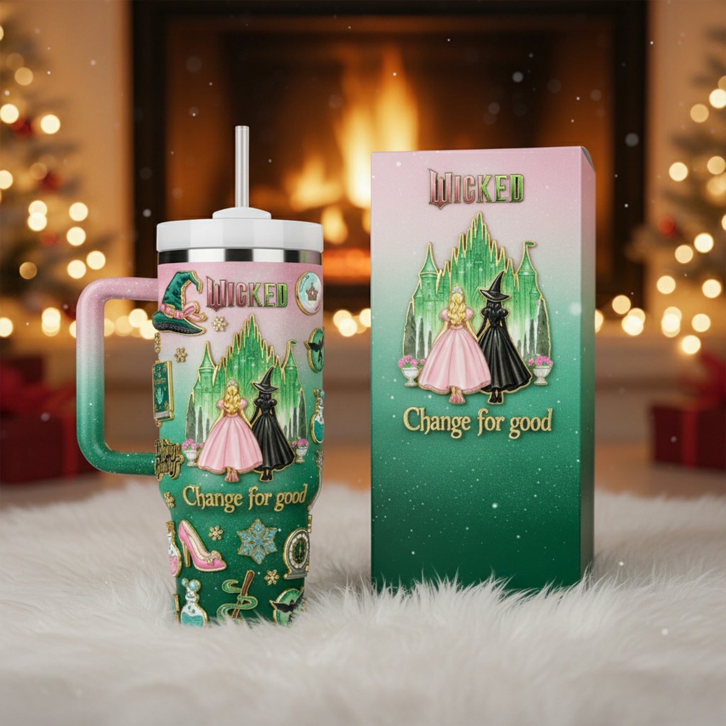 WCKD 40oz Tumbler With Handle LNTH