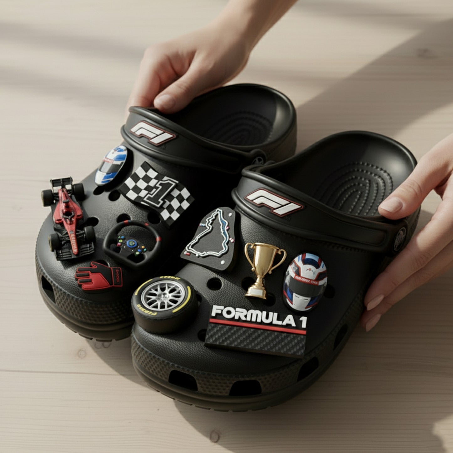 PREMIUM F1 CLOGS WITH CHARMS LNTH