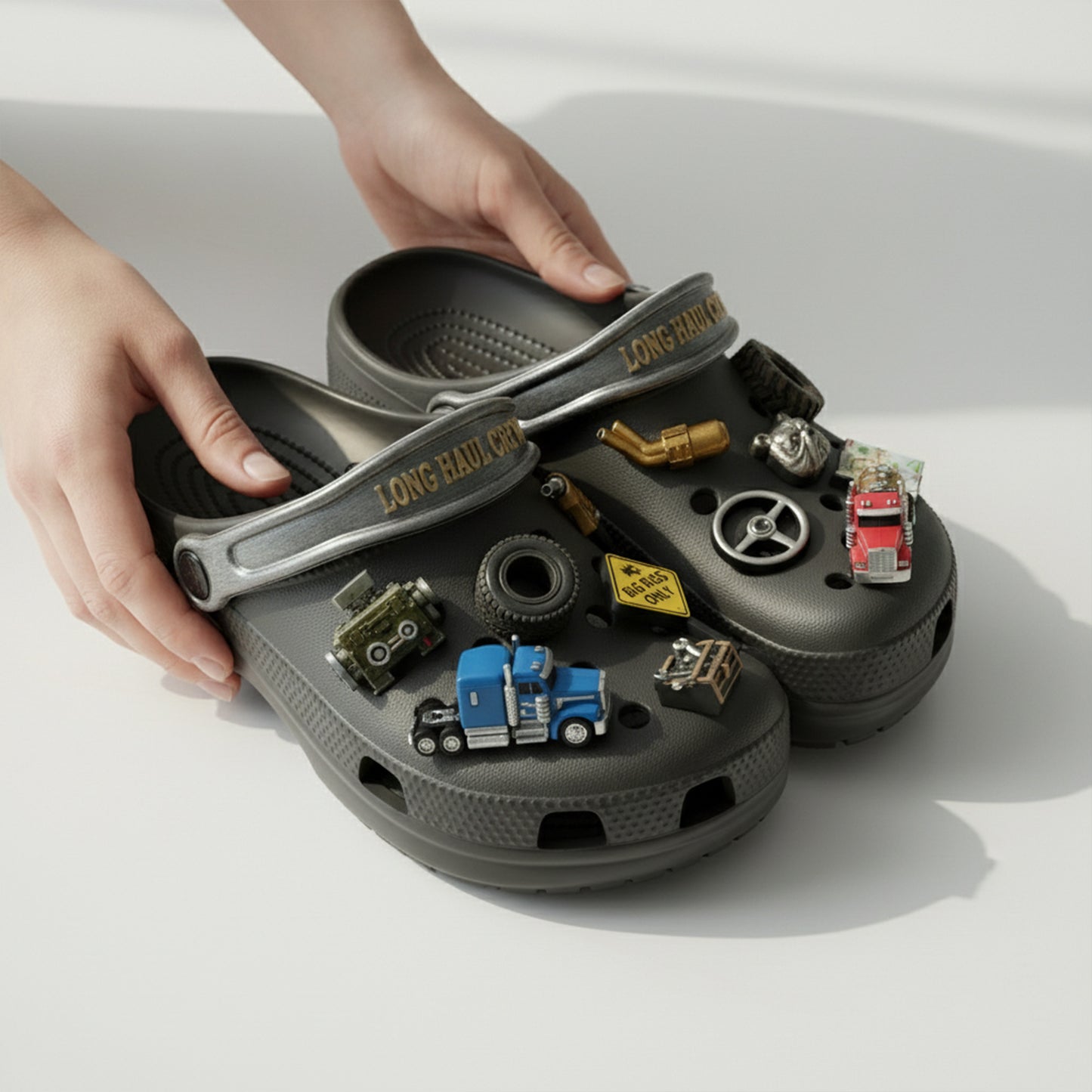 PREMIUM Truck Driver CLOGS WITH CHARMS LNTH